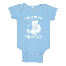 Baby Onesie I did it all for the Cookie 100% Cotton Infant Bodysuit