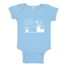 Baby Onesie I Can't My Plants Need Me! 100% Cotton Infant Bodysuit