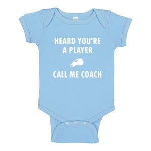 Baby Onesie Call me Coach 100% Cotton Infant Bodysuit