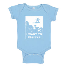 Baby Onesie I Want to Believe Nimbus Fighter 100% Cotton Infant Bodysuit
