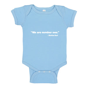 Baby Onesie We are Number One 100% Cotton Infant Bodysuit