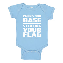 Baby Onesie I'm In Your Base Stealing Your Flag 100% Cotton Infant Bodysuit