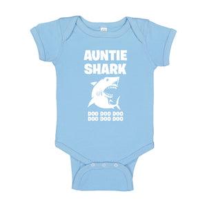 Baby Onesie Auntie Shark 100% Cotton Infant Bodysuit