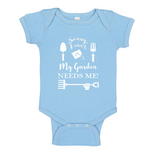 Baby Onesie I Can't My Garden Needs Me! 100% Cotton Infant Bodysuit