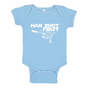 Baby Onesie Han Shot First 100% Cotton Infant Bodysuit