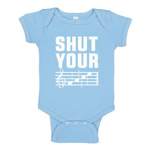 Baby Onesie Shut Your Face 100% Cotton Infant Bodysuit