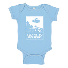 Baby Onesie I Want to Believe, Morty 100% Cotton Infant Bodysuit