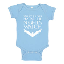 Baby Onesie Sorry Ladies Nights Watch 100% Cotton Infant Bodysuit