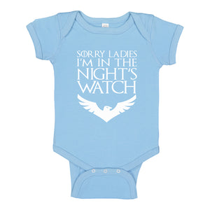 Baby Onesie Sorry Ladies Nights Watch 100% Cotton Infant Bodysuit