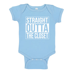 Baby Onesie Straight Outta the Closet 100% Cotton Infant Bodysuit