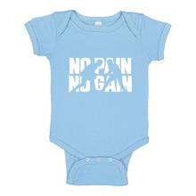Baby Onesie No Pain No Gain 100% Cotton Infant Bodysuit