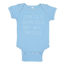 Baby Onesie Stressed Depressed 100% Cotton Infant Bodysuit