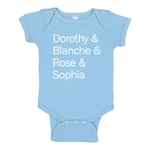 Baby Onesie Golden Names 100% Cotton Infant Bodysuit