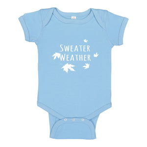 Baby Onesie Sweater Weather 100% Cotton Infant Bodysuit