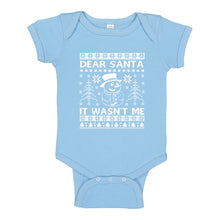 Baby Onesie Dear Santa It Wasn't Me 100% Cotton Infant Bodysuit