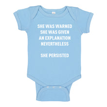 Baby Onesie She Persisted Venus Fist 100% Cotton Infant Bodysuit