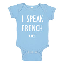 Baby Onesie I Speak French Fries 100% Cotton Infant Bodysuit