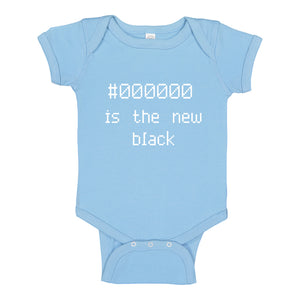 Baby Onesie 000000 is the new black 100% Cotton Infant Bodysuit
