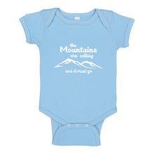 Baby Onesie The Mountains are Calling 100% Cotton Infant Bodysuit