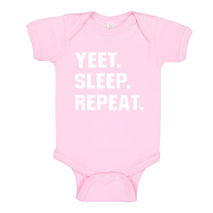 Baby Onesie Yeet Sleep Repeat 100% Cotton Infant Bodysuit