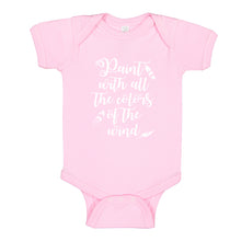 Baby Onesie Paint with all the Colors of the Wind 100% Cotton Infant Bodysuit