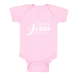 Baby Onesie I Love Jesus but I Cuss a Little 100% Cotton Infant Bodysuit