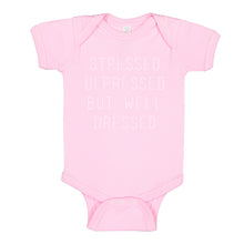 Baby Onesie Stressed Depressed 100% Cotton Infant Bodysuit