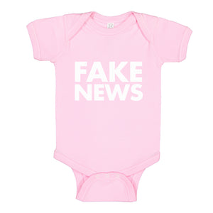 Baby Onesie FAKE NEWS 100% Cotton Infant Bodysuit