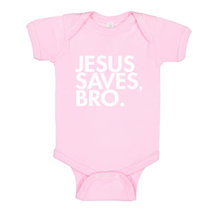 Baby Onesie Jesus Saves Bro 100% Cotton Infant Bodysuit