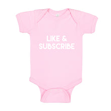 Baby Onesie Like and Subscribe 100% Cotton Infant Bodysuit