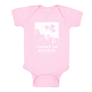 Baby Onesie I Want to Believe Super Girls 100% Cotton Infant Bodysuit