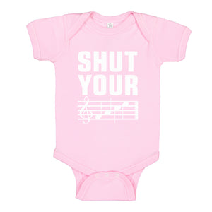 Baby Onesie Shut Your Face 100% Cotton Infant Bodysuit