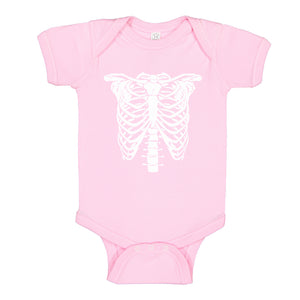 Baby Onesie Bones Costume 100% Cotton Infant Bodysuit