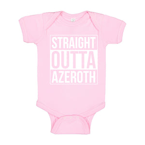 Baby Onesie Straight Outta Azeroth 100% Cotton Infant Bodysuit