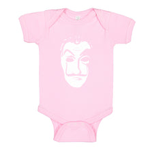 Baby Onesie Salvador Dali Face Heist Mask 100% Cotton Infant Bodysuit