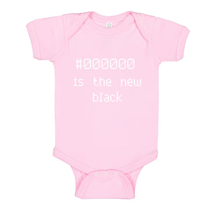 Baby Onesie 000000 is the new black 100% Cotton Infant Bodysuit