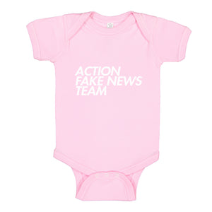 Baby Onesie Action Fake News Team 100% Cotton Infant Bodysuit