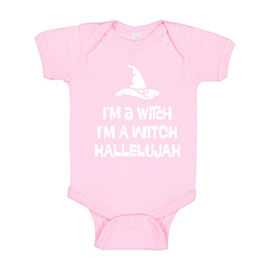 Baby Onesie Im a Witch Hallelujah 100% Cotton Infant Bodysuit