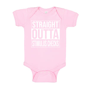 Baby Onesie Straight Outta Stimulus Checks 100% Cotton Infant Bodysuit