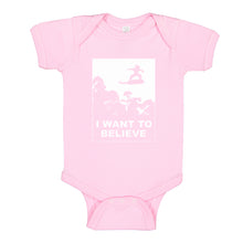 Baby Onesie I Want to Believe Nimbus Fighter 100% Cotton Infant Bodysuit