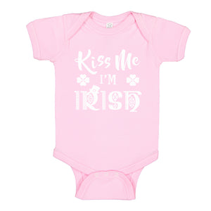 Baby Onesie Kiss Me I'm Irish 100% Cotton Infant Bodysuit