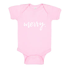 Baby Onesie Merry. 100% Cotton Infant Bodysuit