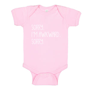 Baby Onesie Sorry I'm Awkward Sorry 100% Cotton Infant Bodysuit