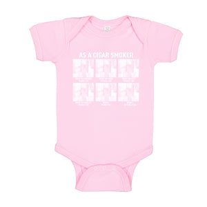Baby Onesie As a Cigar Smoker 100% Cotton Infant Bodysuit