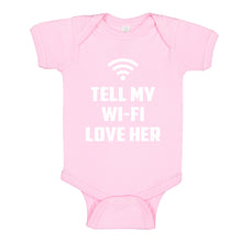 Baby Onesie Tell My WI-FI Love Her 100% Cotton Infant Bodysuit
