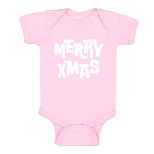 Baby Onesie Merry Xmas 100% Cotton Infant Bodysuit