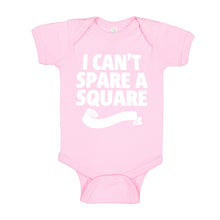 Baby Onesie I Can't Spare a Square 100% Cotton Infant Bodysuit