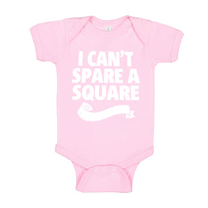 Baby Onesie I Can't Spare a Square 100% Cotton Infant Bodysuit