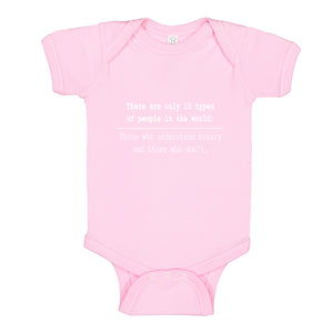 Baby Onesie 10 Types of People 100% Cotton Infant Bodysuit