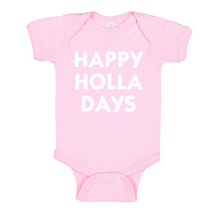 Baby Onesie Happy Holla Days 100% Cotton Infant Bodysuit
